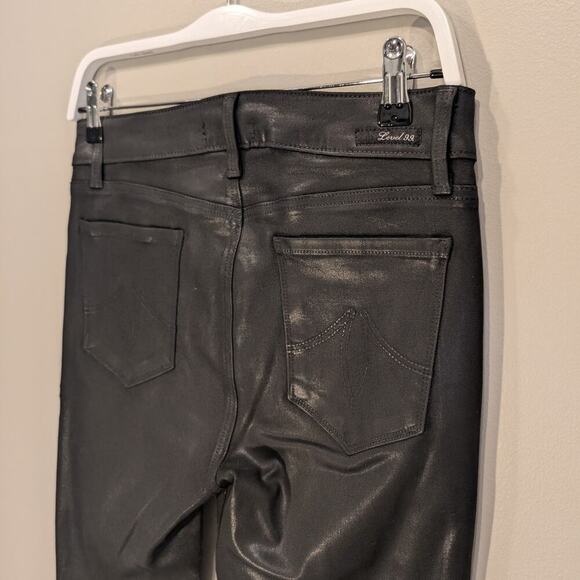 Level99 Liza Coated Skinny Jeans Black Pants - Size 29 - Picture 4 of 8